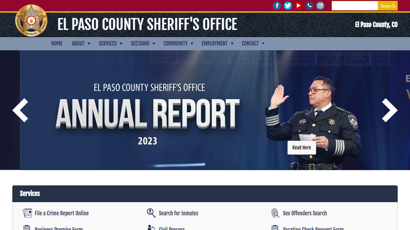 Front Page | El Paso County Sheriff